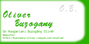 oliver buzogany business card