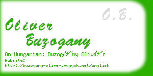 oliver buzogany business card